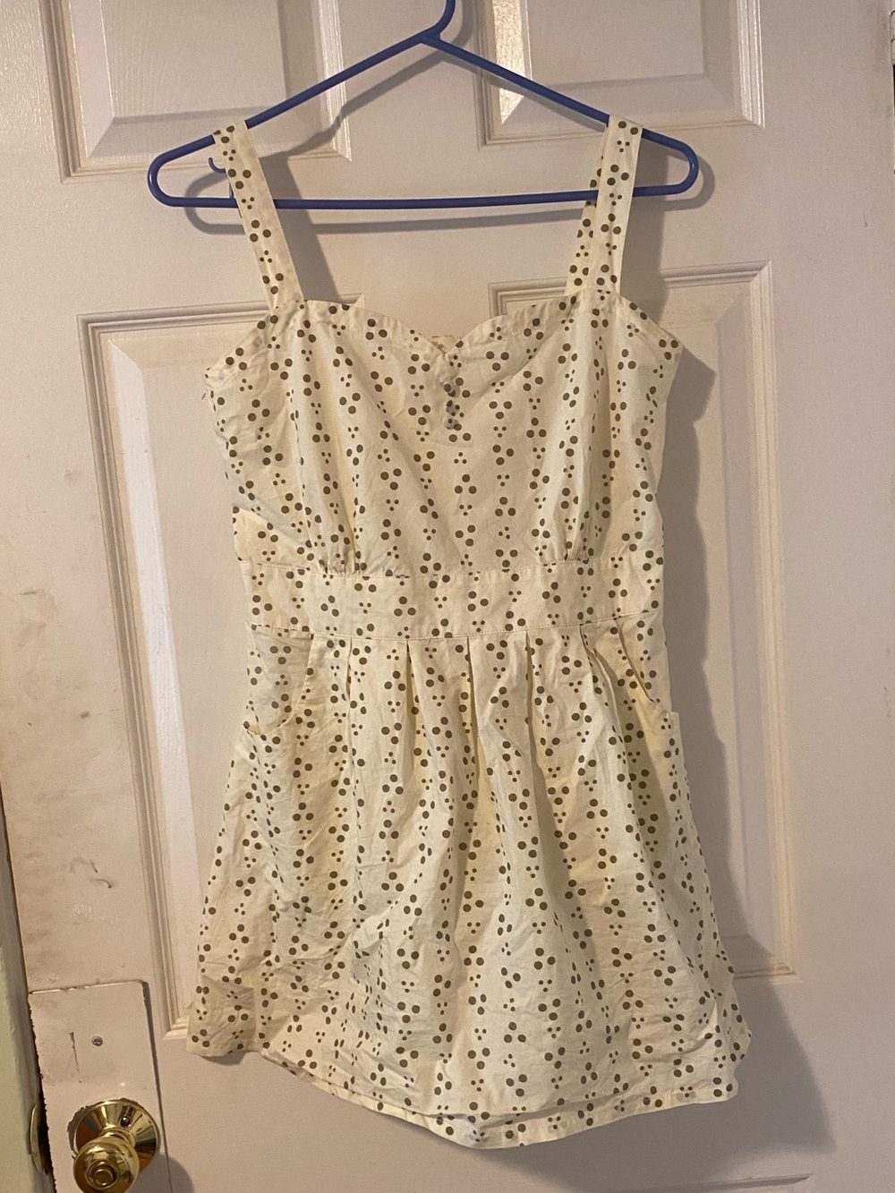 polka dot babydoll top/tunic